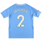 2017-18 Manchester City Nike Home Shirt Walker #2 XL.Boys Football Shirt