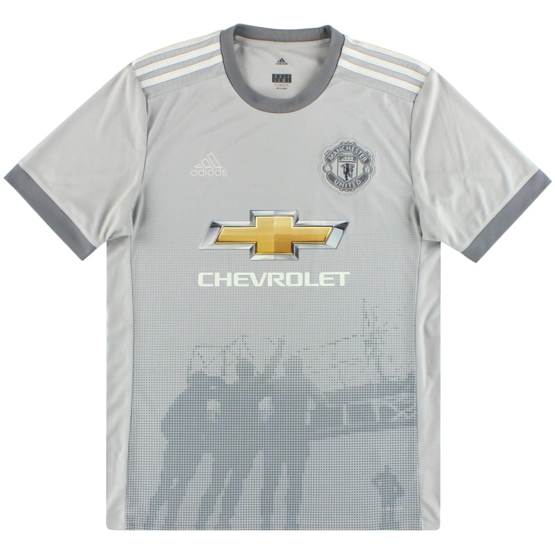 2017-18 Manchester United adidas Third Shirt *Mint* XL Football Shirt