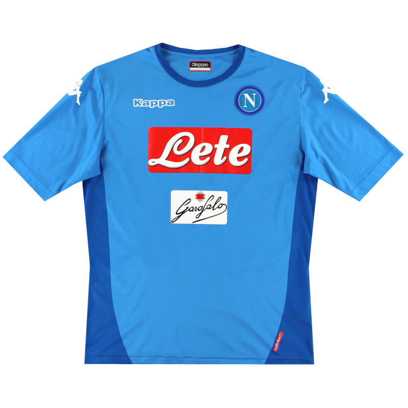 2017-18 Napoli Kappa Basic Home Shirt XXL Football Shirt