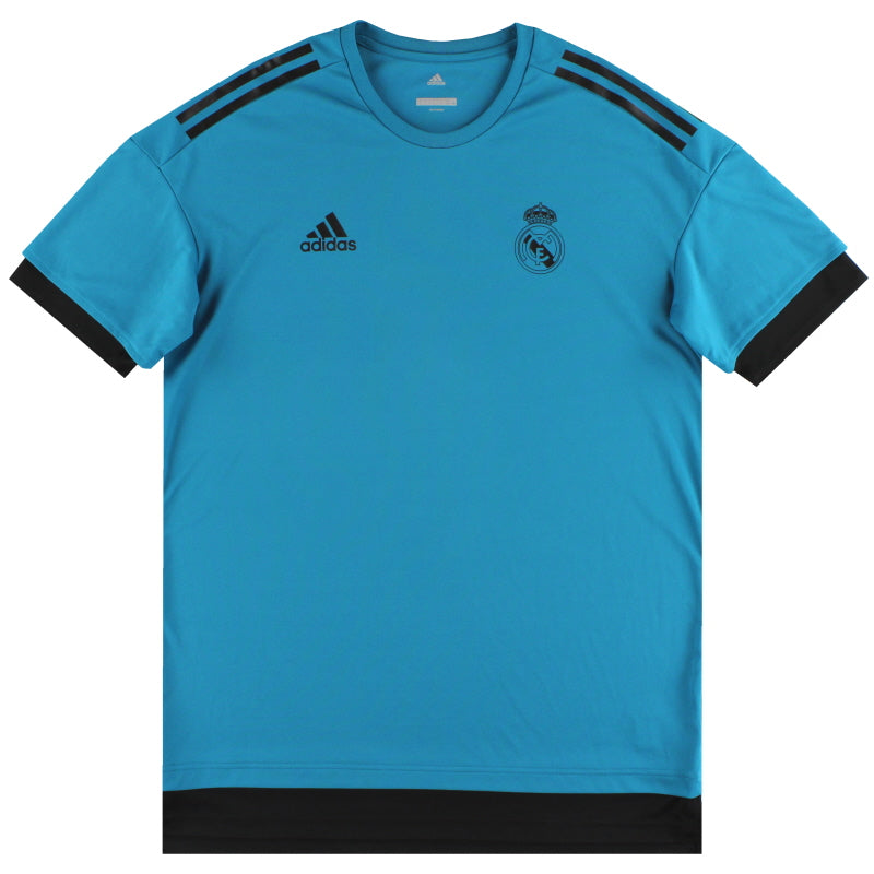 2017-18 Real Madrid adidas CL Pre Match Shirt *Mint* L Football Shirt