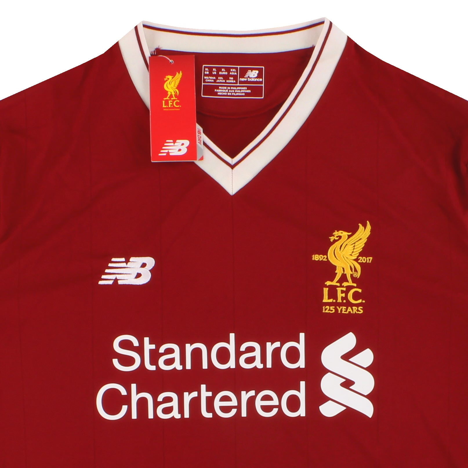 2017-18 Liverpool New Balance '125 Years' Home Shirt *w/tags