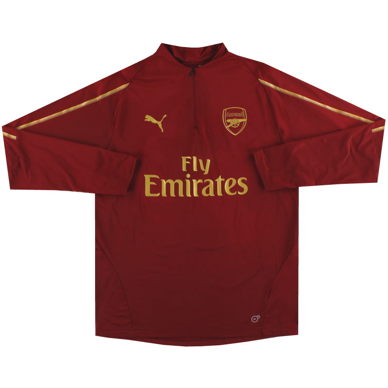2018-19 Arsenal Puma 1/4 Zip Training Top S Football Shirt
