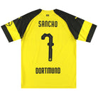 2018-19 Dortmund Puma Home Shirt Sancho #7 L Football Shirt