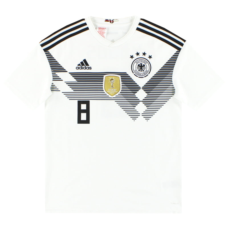 2018-19 Germany adidas Home Shirt Kroos #8 XL.Boys BR7843