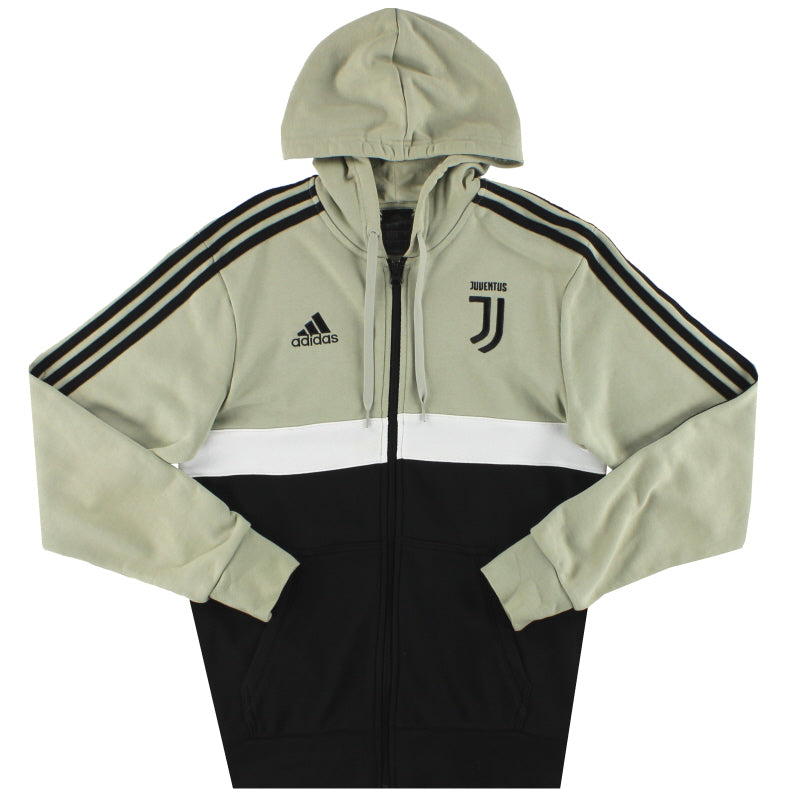2018-19 Juventus adidas 3 Stripes Full-Zip Hoodie S Hoodie