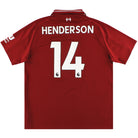 2018-19 Liverpool New Balance Home Shirt Henderson #14 XL Football Shirt