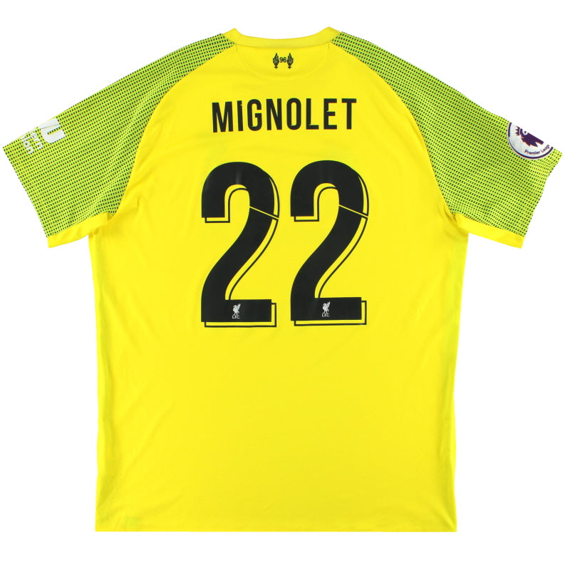 2018-19 Liverpool New Balance Goalkeeper Shirt  Mignolet #22 XL Football Shirt