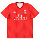 2018-19 Real Madrid adidas Third Shirt *Mint* L.Boys Football Shirt