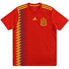 2018-19 Spain adidas Home Shirt *Mint* L Football Shirt