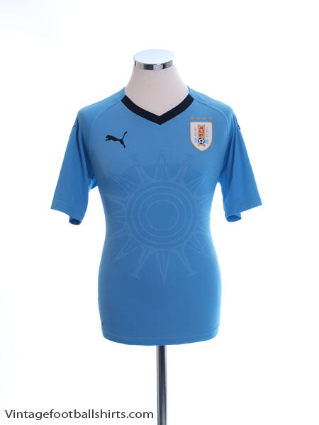 2018-19 Uruguay Home Shirt *Mint* S Football Shirt