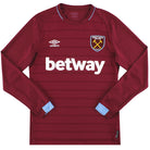 2018-19 West Ham Umbro Home Shirt L/S *Mint* S Football Shirt