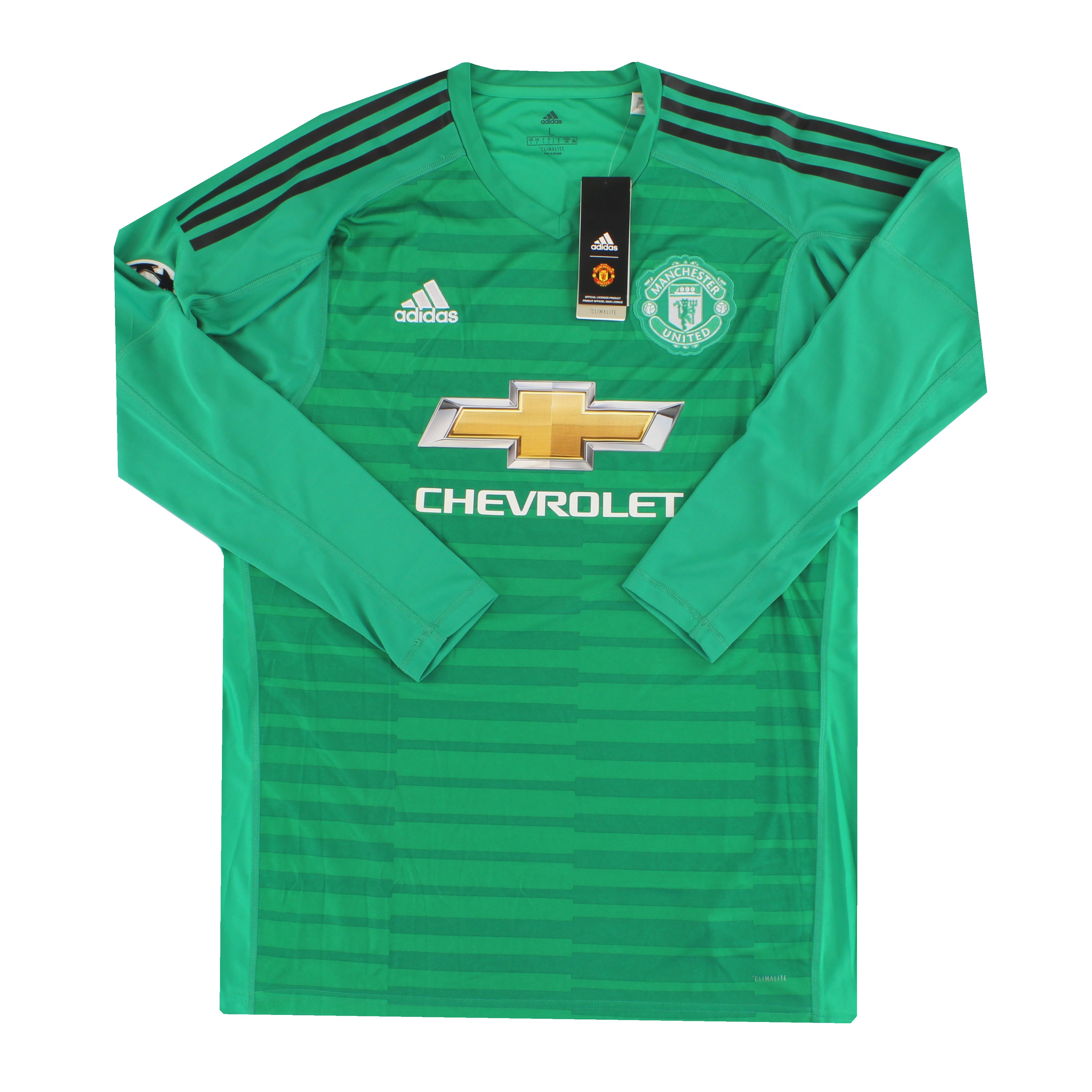 2018-19 Manchester United adidas Goalkeeper Shirt De Gea #1 *w