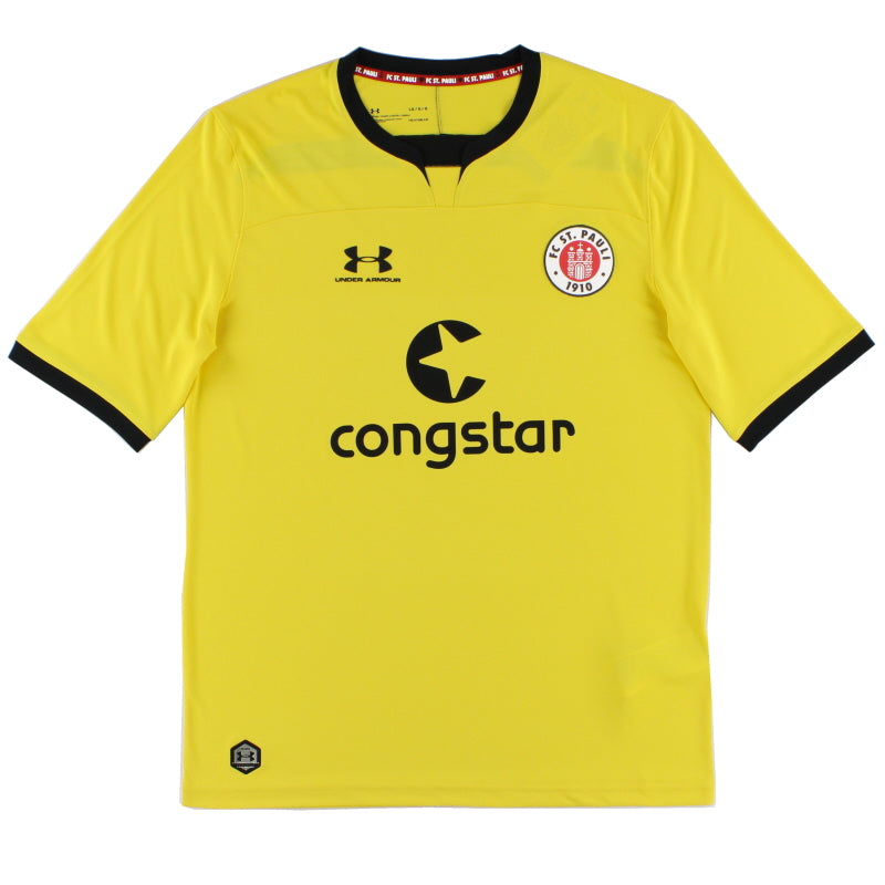 2019-20 FC St. Pauli Yellow Goalkeeper Shirt *As New* XL Football Shirt