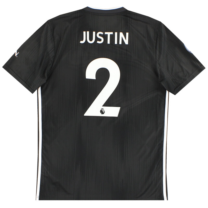 2019-20 Leicester adidas Away Shirt Justin #2 *w/tags* M Football Shirt
