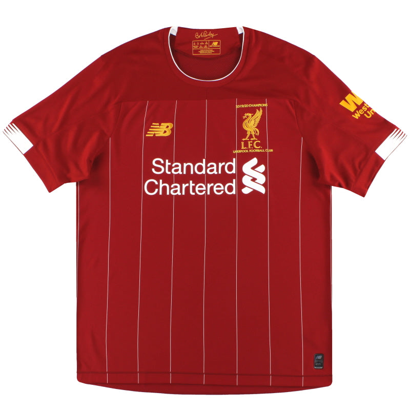 2019-20 Liverpool New Balance 'Champions' Home Shirt *As New* XL Football Shirt