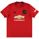 2019-20 Manchester United adidas Home Shirt *Mint* L Football Shirt