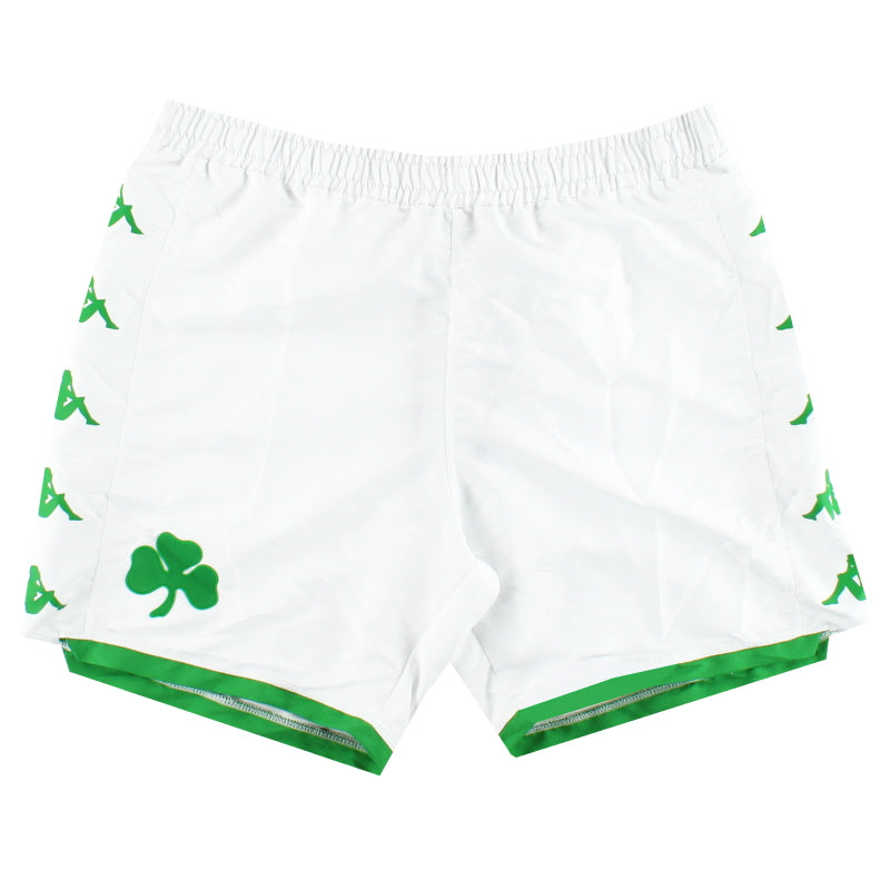 2019-20 Panathinaikos Kappa Kombat Away Shorts *As New* XL Football Shorts