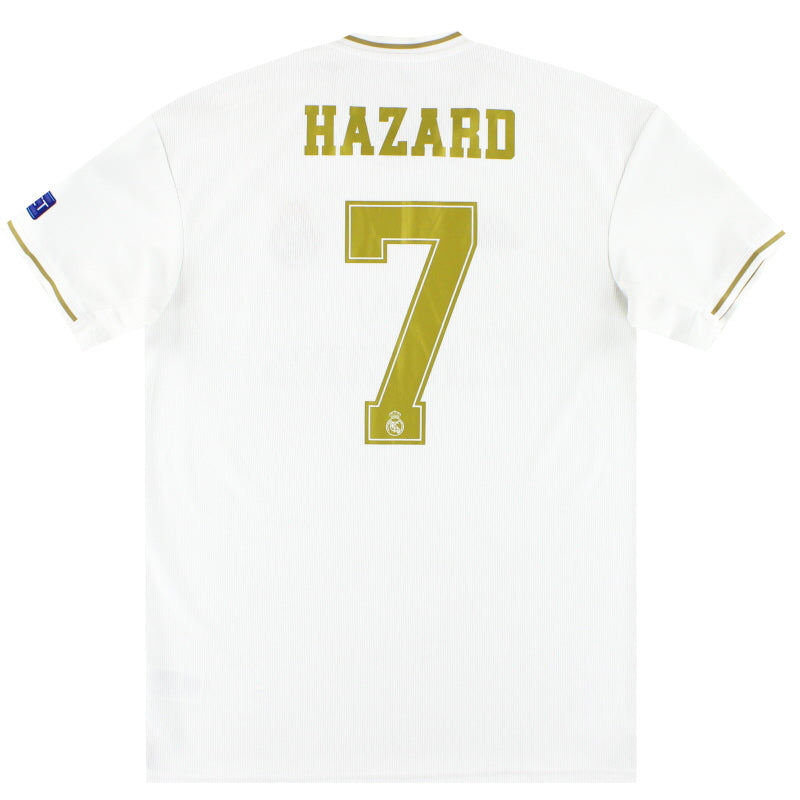 2019-20 Real Madrid adidas Home Shirt Hazard #7 L Football Shirt