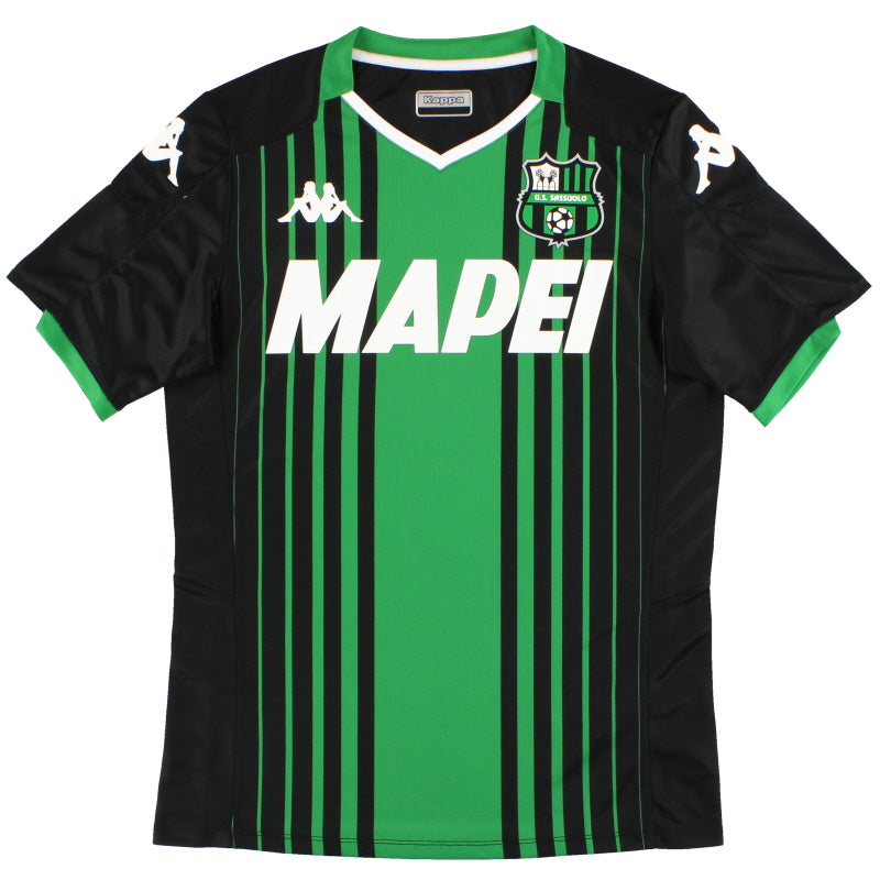 2019-20 Sassuolo Kappa Home Shirt *As New* L.Boys Football Shirt