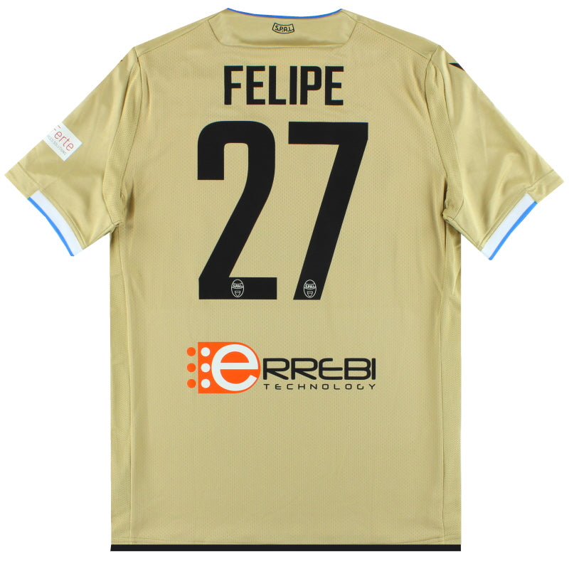 2019-20 SPAL Macron Player Issue Away Shirt Felipe #27 *As New* L Football Shirt