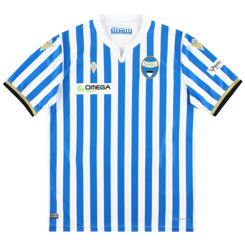 2019-20 SPAL Macron Home Shirt *As New* L.Boys Football Shirt