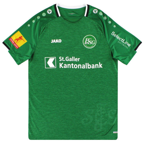 Maillot De Football FC St Gallen – Saison 2010/11 – Jako – Taille L – Vert Clair