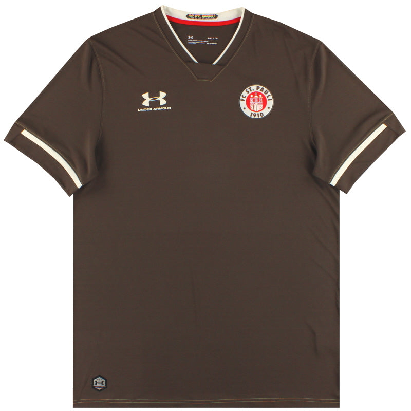 2019-20 St Pauli Under Armour Home Shirt *As New* L Football Shirt