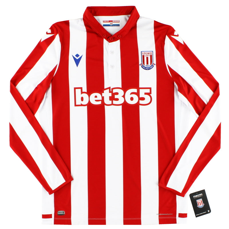 2019-20 Stoke City Home Shirt L/S *BNIB* Football Shirt