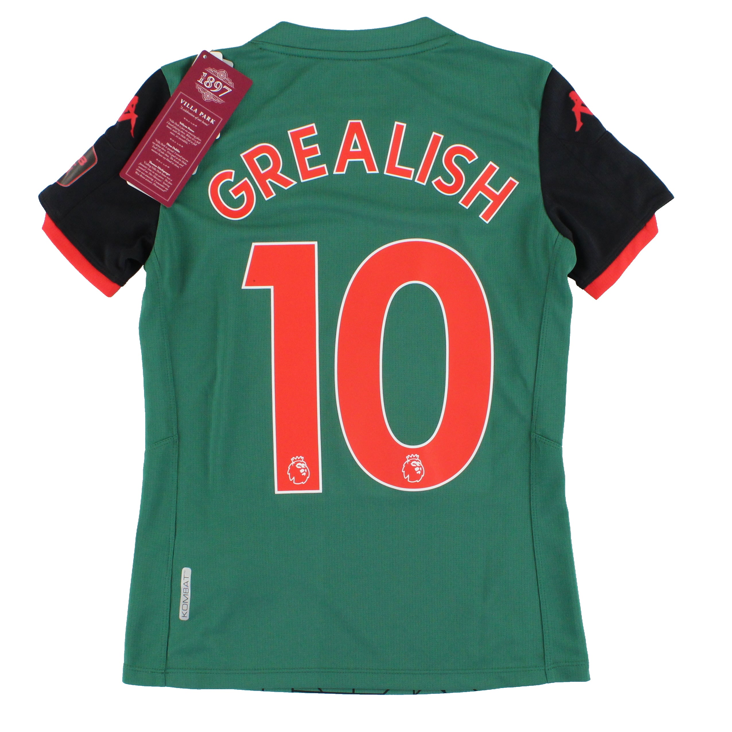 2019-20 Aston Villa Kappa Women's Third Shirt Grealish #10 *w/tags