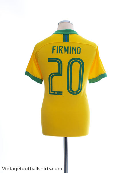 2019 Brazil Home Shirt Firmino #20 *Mint* M Vintage Football Shirts