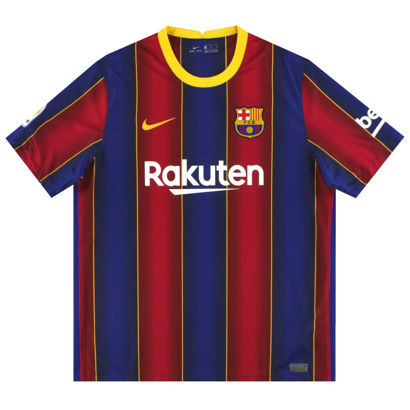 2020-21 Barcelona Nike Home Shirt *Mint* XL Football Shirt
