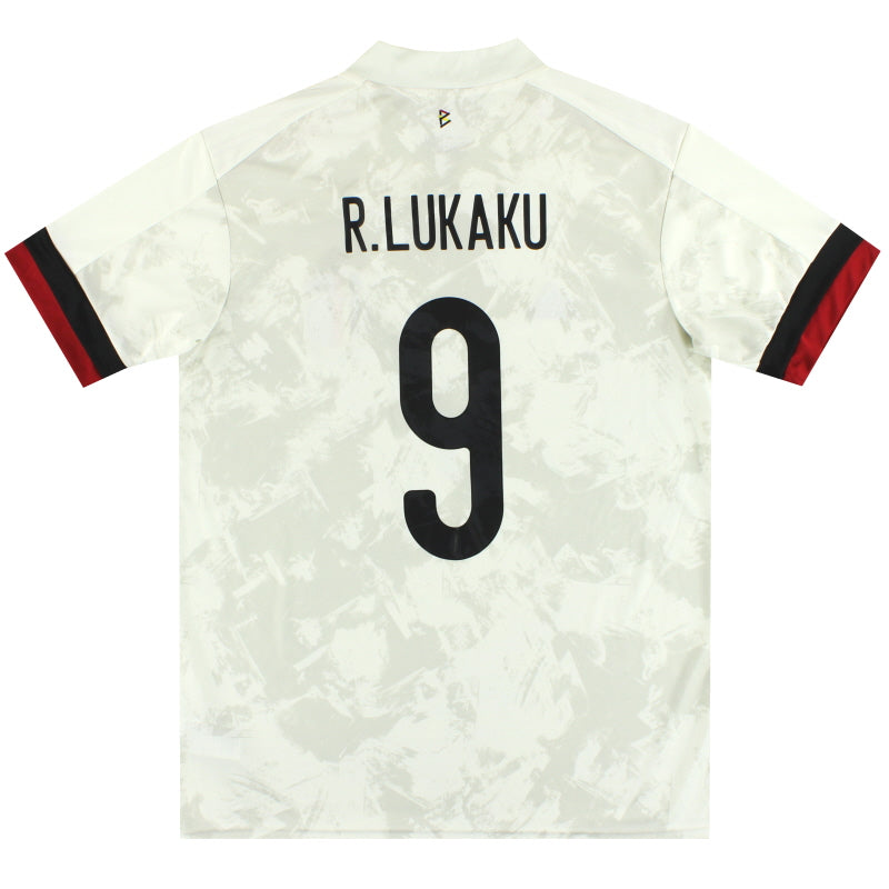 2020-21 Belgium adidas Away Shirt R.Lukaku #9 *As New* M Football Shirt