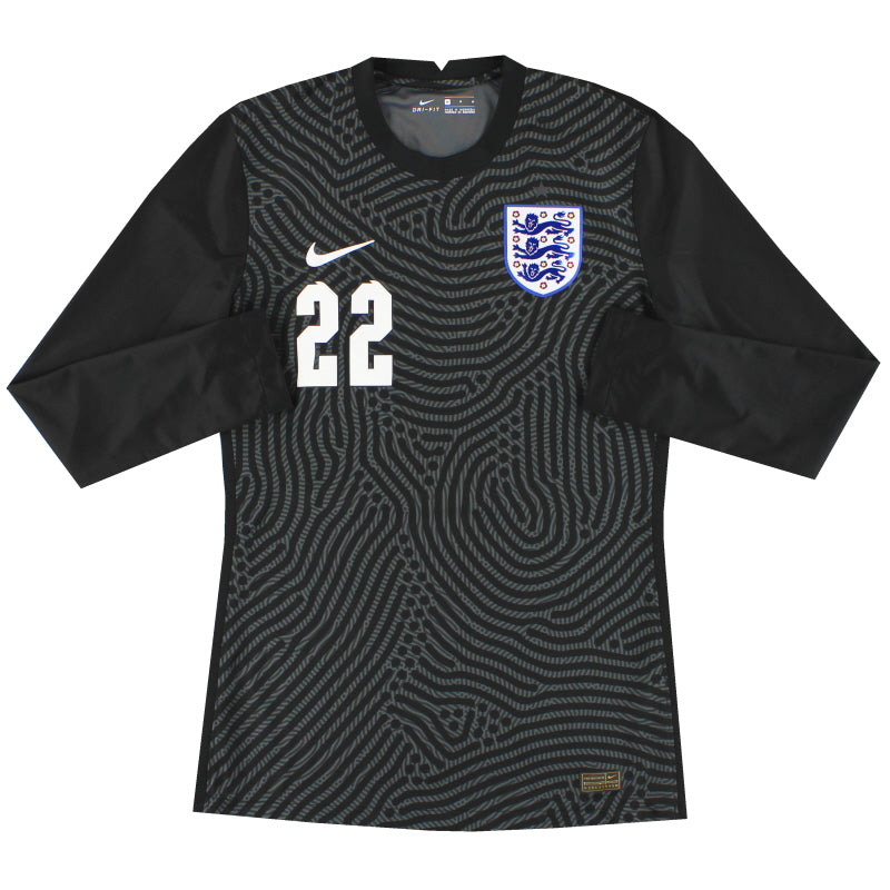 2020-21 England Nike Player Issue Goalkeeper Shirt #22 *As New* M Football Shirt