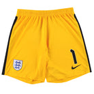 2020-21 England Nike Player Issue Goalkeeper Shorts #1 *As New* M Football Shirt
