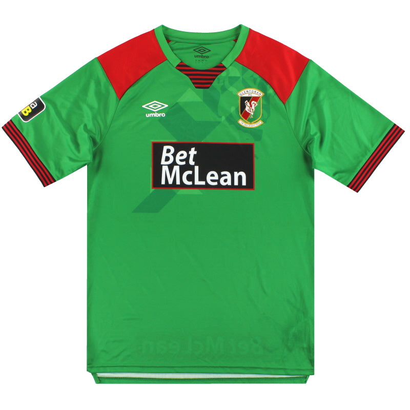 2020-21 Glentoran Umbro Home Shirt *As New* L Football Shirt