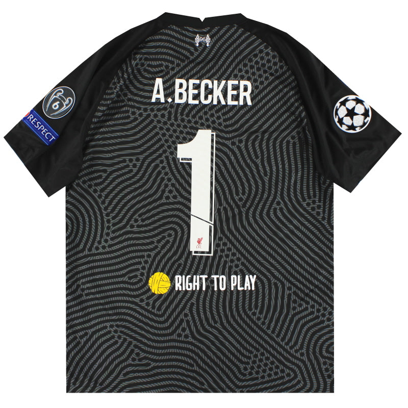 2020-21 Liverpool Nike Goalkeeper Shirt A.Becker #1 *w/tags* XL DA7061 ...