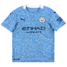 2020-21 Manchester City Puma Home Shirt M.Boys Football Shirt