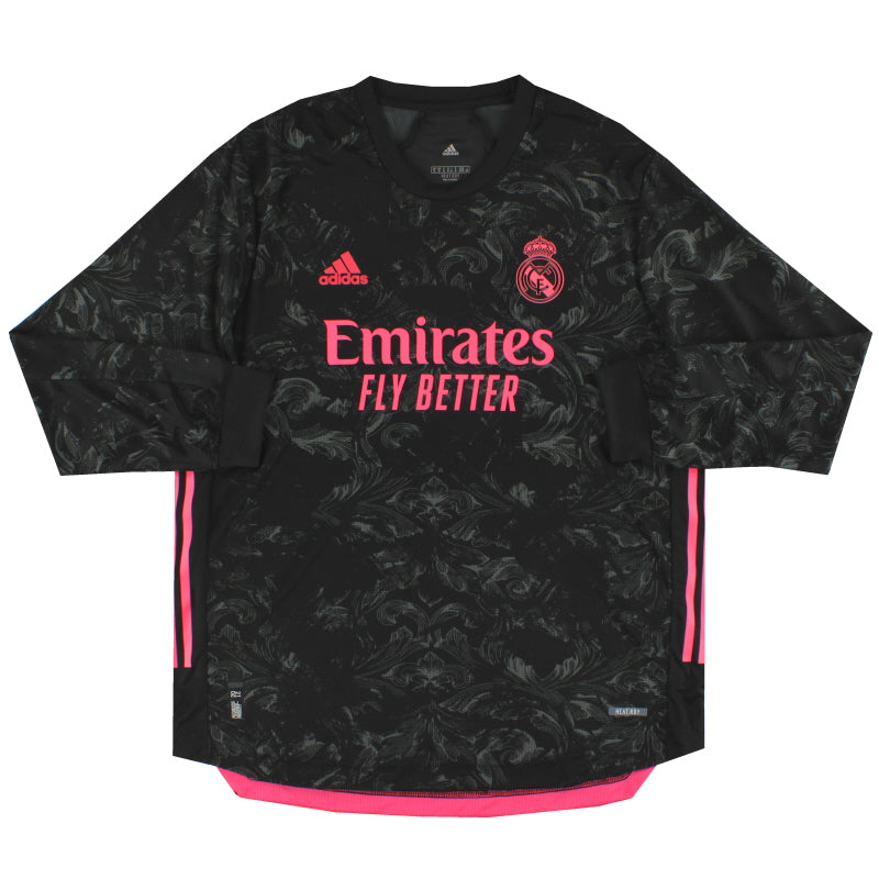 2020-21 Real Madrid adidas Authentic Third Shirt L/S *Mint* XL Football Shirt