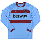 2020-21 West Ham Umbro '125 Years' Away Shirt L/S *As New* S Football Shirt