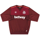 2020-21 West Ham Umbro Training Sweat Top L Football Shirt