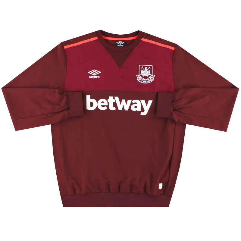 2020-21 West Ham Umbro Training Sweat Top L Football Shirt