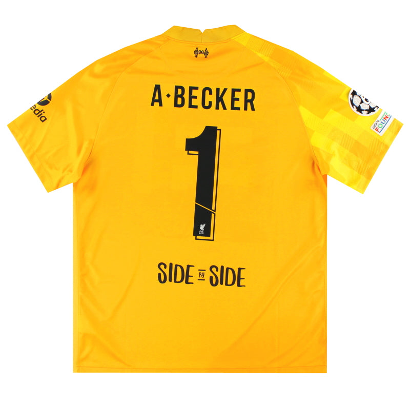 2021-22 Liverpool Nike Goalkeeper Shirt A.Becker #1 *w/tags* XL Football Shirt