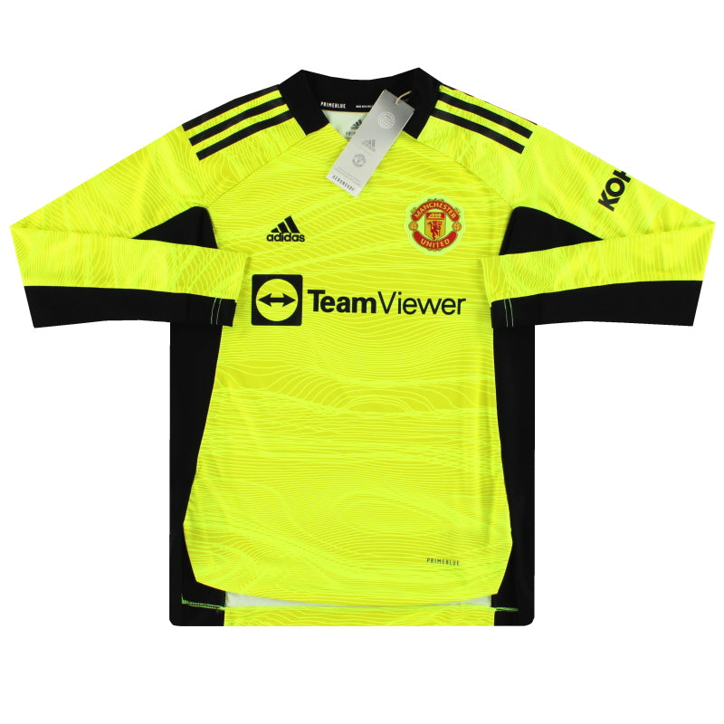 2021-22 Manchester United adidas Goalkeeper Shirt *w/tags* S.Boys Football Shirt