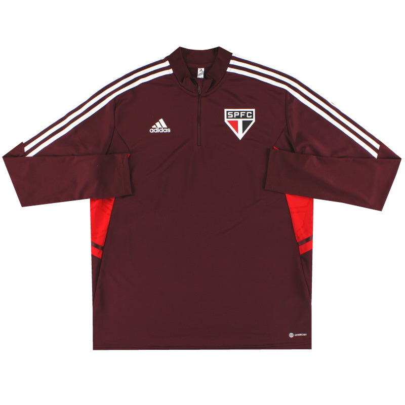 2021-22 Sao Paulo adidas 1/4 Zip Training Top XL Football Shirt