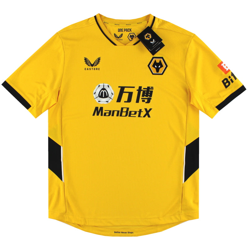 2021-22 Wolves Castore Home Shirt *w/tags* 2000860 | Vintage Football ...