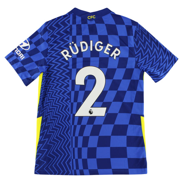 Chelsea FC ユニフォーム RÜDIGER 2 2021-22 Chelsea Nike Home Shirt Rudiger #2 M CV7889-409 | Vintage