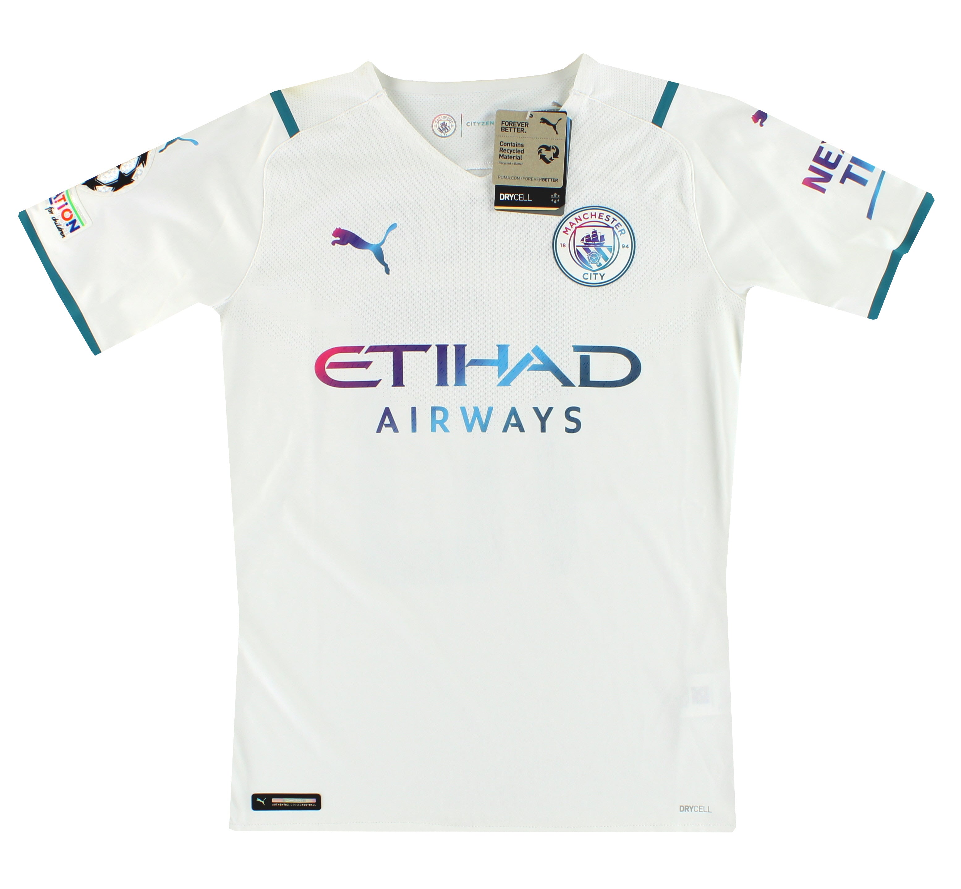 2021-22 Manchester City Puma Player Issue Away Shirt Grealish #10
