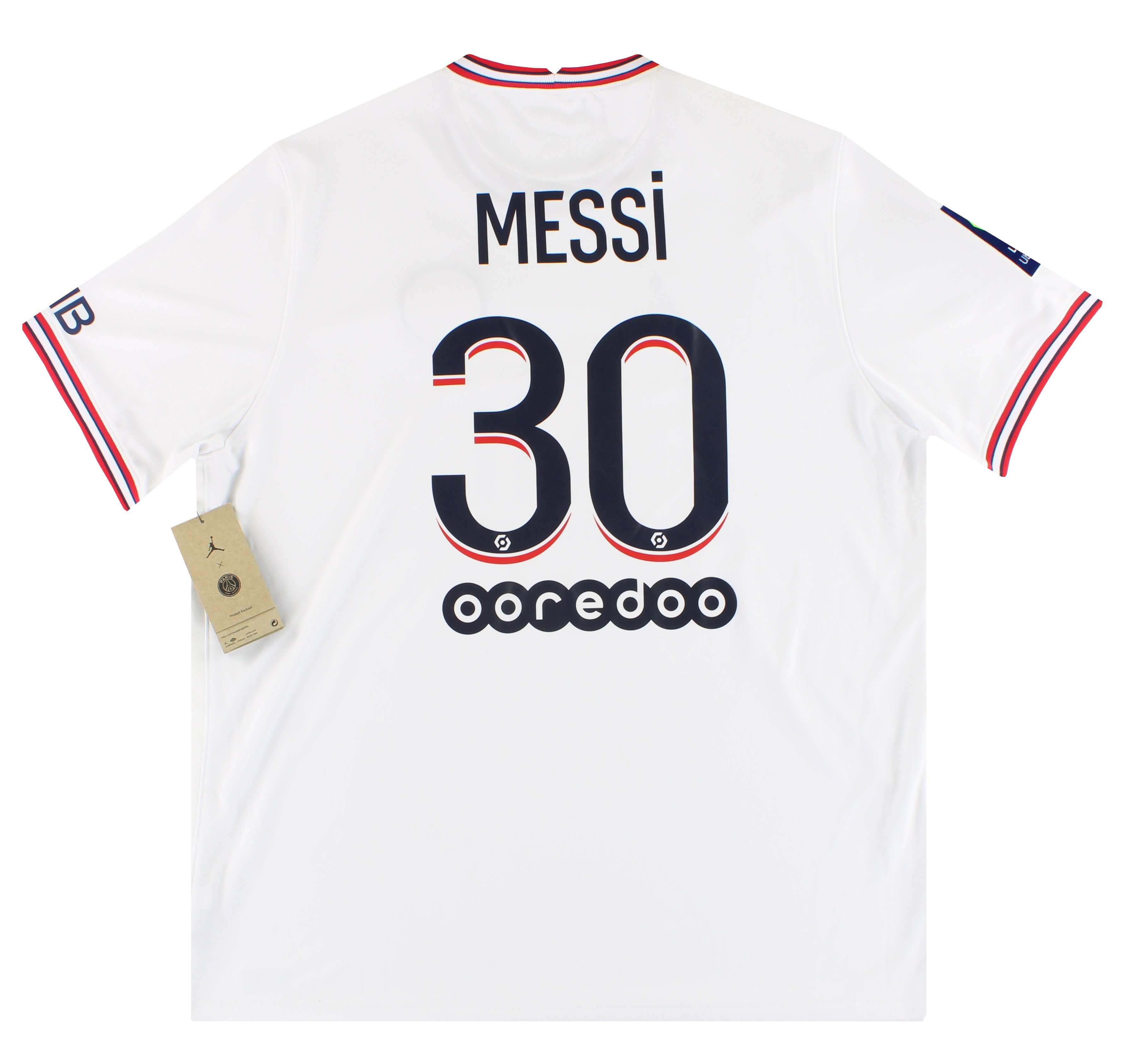 NIKE AIR JORDAN ゲームシャツ　PSG リオネルメッシ　21-22 2021-22 Paris Saint-Germain Nike x Air Jordan Fourth Shirt Messi