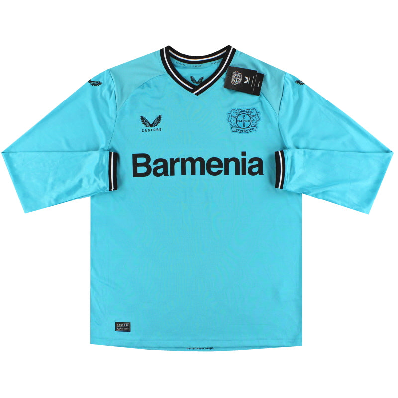 2022-23 Bayer Leverkusen Castore Pro Goalkeeper blue Shirt L/S *w/tags* L Football Shirt