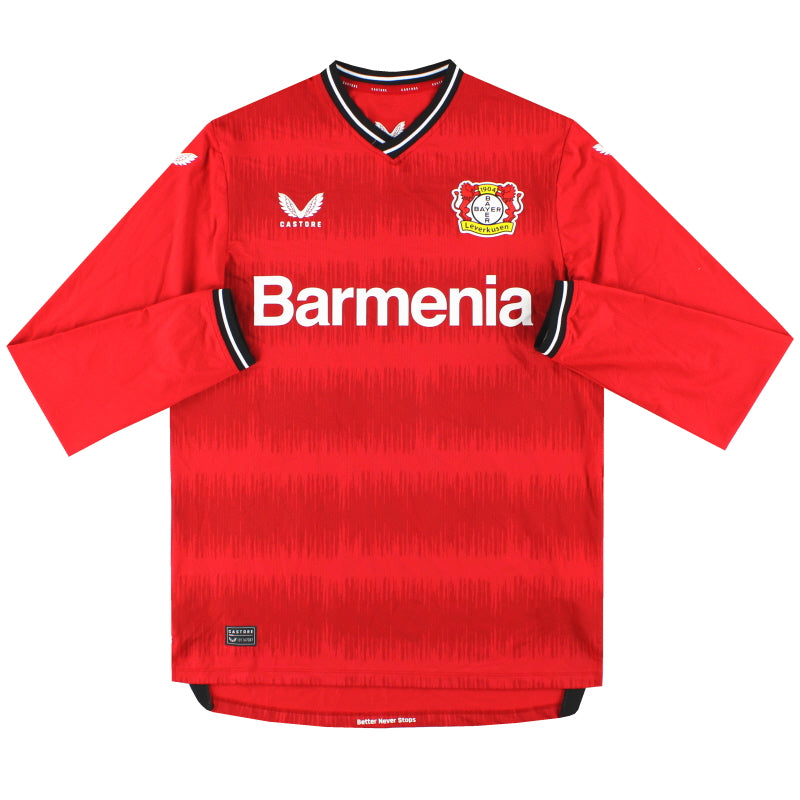 2022-23 Bayer Leverkusen Castore Pro Home Shirt L/S *As New* M Football Shirt